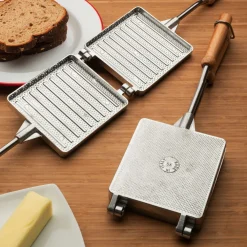 garrett-wade Aluminum Stove Top Sandwich Press/Toaster