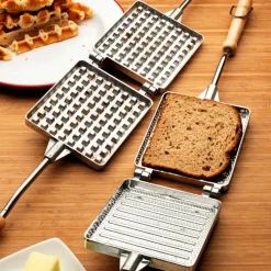 garrett-wade Aluminum Stove Top Sandwich Press/Toaster