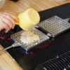 garrett-wade Aluminum Stove Top Waffle Maker Hot