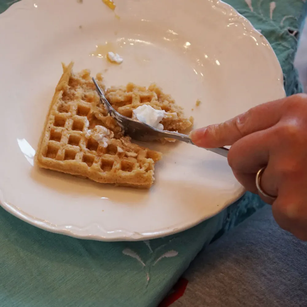 garrett-wade Aluminum Stove Top Waffle Maker Hot