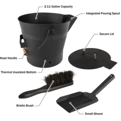 garrett-wade Ash Bucket Fireplace Cleaning Kit Discount