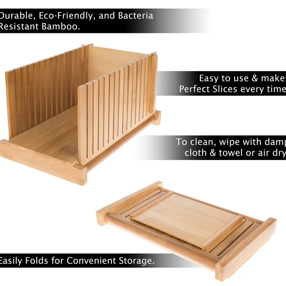 Garrett Wade Bamboo Foldable Bread Slicer Discount