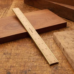 garrett-wade 12" Brass Bound Wood Rule Sale