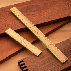 Garrett Wade Brass-Bound Wood Rule Set 6" and 12" Online
