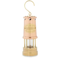 garrett-wade 8" Brass & Copper Oil Lamp New