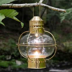 garrett-wade Brass “Onion”-Style Oil Lamp