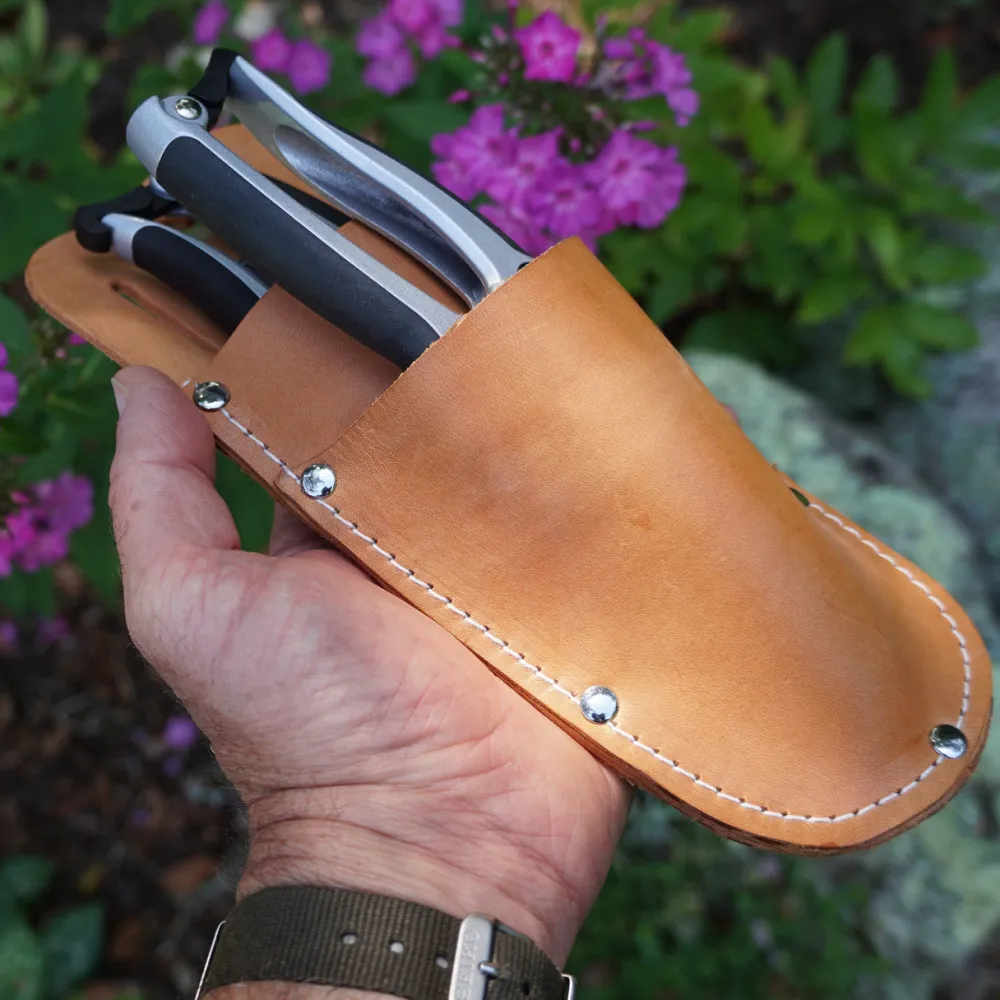 garrett-wade Bypass & Flower Pruner Set with Leather Sheath New