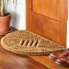 garrett-wade Coir and Stainless Steel Half-Round Spiral Doormat