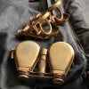 Garrett Wade Compact Brass Folding Binoculars New