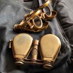 Garrett Wade Compact Brass Folding Binoculars New