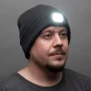 garrett-wade Dark Gray Winter Beanie with a Built in Rechargeable LED Light Online