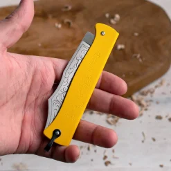 garrett-wade Everyday Yellow Douk Douk Folding Knife New