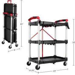 garrett-wade Folding Cart (50lb Capacity Per Shelf) Hot