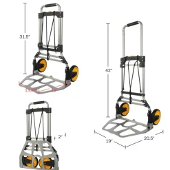 garrett-wade Folding Dolly Cart with 330lb Capacity New