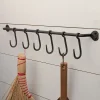 Garrett Wade Forged Iron Rod Rack with 6 S-Hooks New