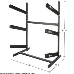 garrett-wade Freestanding Outdoor 3-Level Kayak and Canoe Rack Best