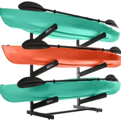 garrett-wade Freestanding Outdoor 3-Level Kayak and Canoe Rack Best
