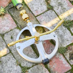 garrett-wade French Steel & Brass Rotating Garden Sprinkler Online