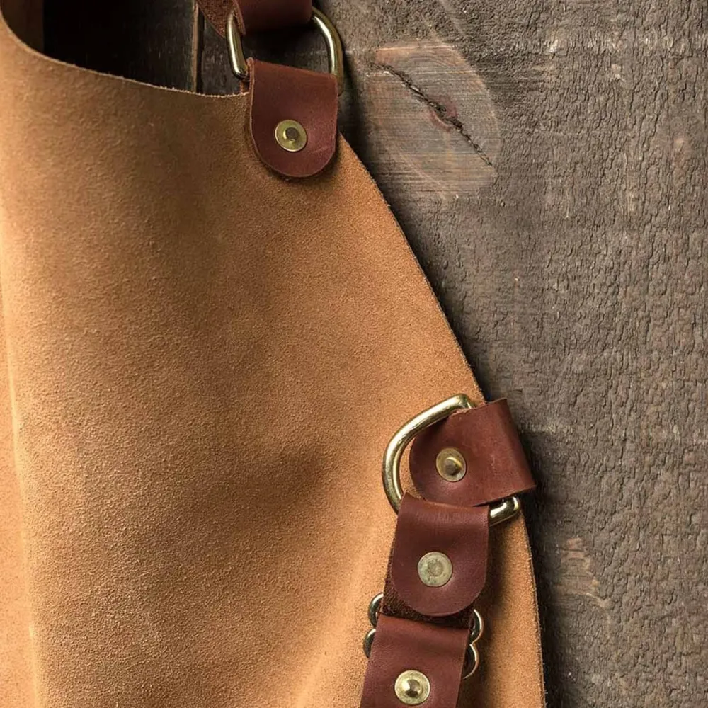 Garrett Wade Full Suede Shop Apron New