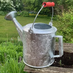 garrett-wade Galvanized 1.5 Gallon Watering Can with Wooden Handle Clearance