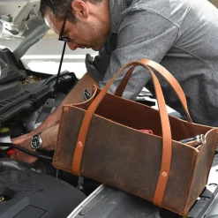 Garrett Wade Portable Leather Tool Bag Discount
