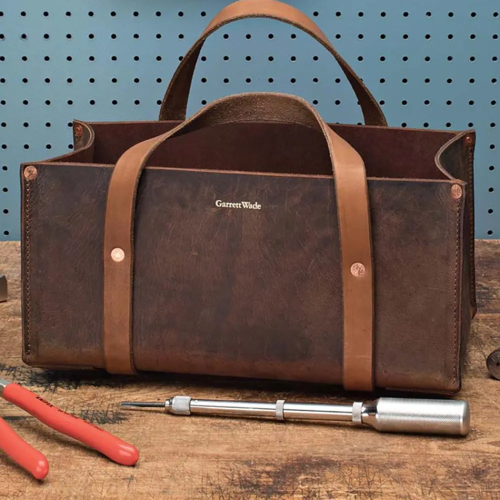 Garrett Wade Portable Leather Tool Bag Discount