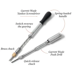 Garrett Wade Push Drill & Yankee Screwdriver Set Discount