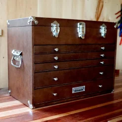 garrett-wade Gerstner International Dark Oak 5-Drawer Chest