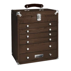 Gerstner International Dark Oak Six-Drawer Chest