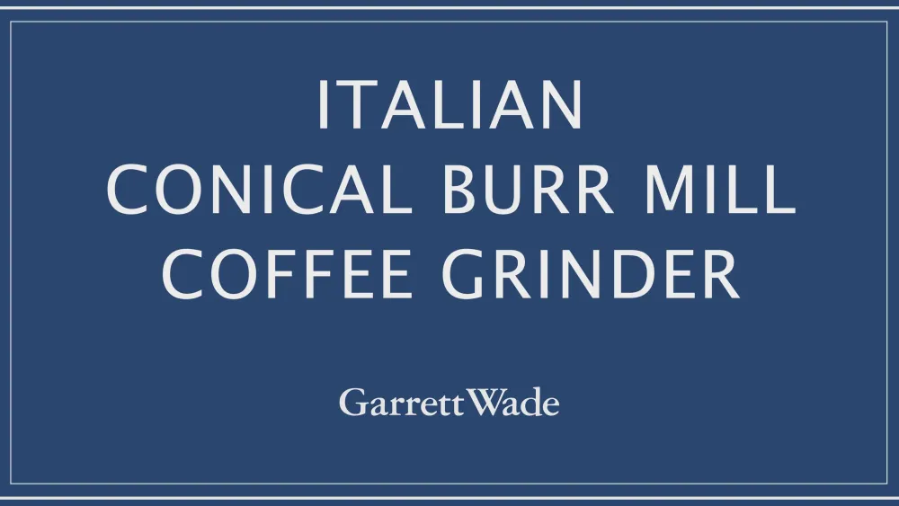 Garrett Wade Italian Conical Burr Mill Coffee Grinder Discount