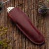 Garrett Wade K2 Mushroom Design Folding Knife and Leather Pouch