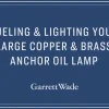garrett-wade Large Copper & Brass Anchor Oil Lamp Hot