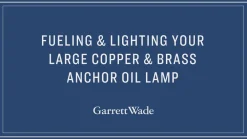 garrett-wade Large Copper & Brass Anchor Oil Lamp Hot