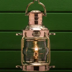garrett-wade Large Copper & Brass Anchor Oil Lamp Hot