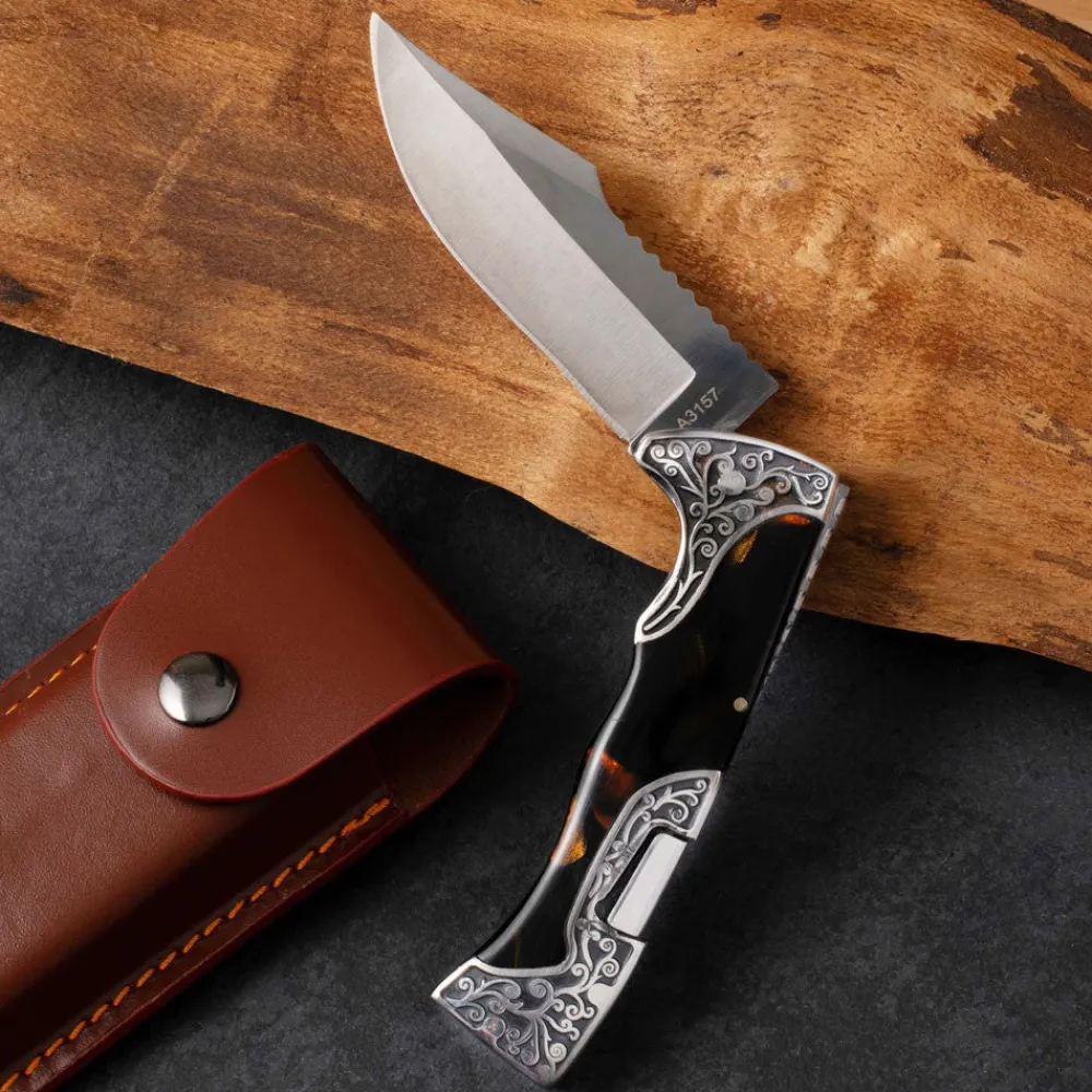Garrett Wade Lockback Knife with Tortoise Handle Discount