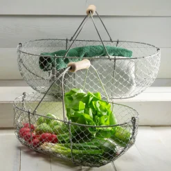 garrett-wade Medium Galvanized Basket Hot