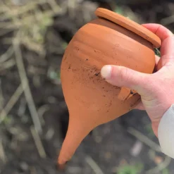 garrett-wade Medium Teardrop-Shaped Terracotta Container Plant Hydrator Outlet