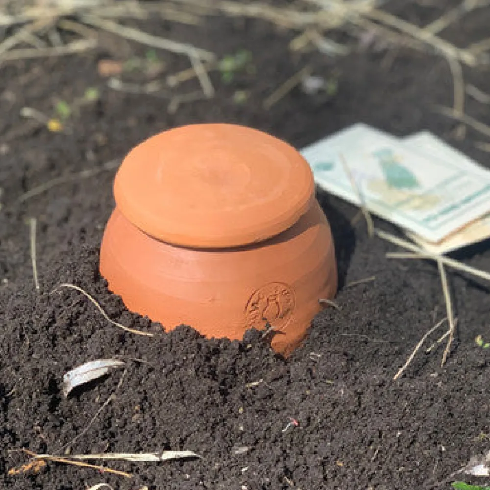 garrett-wade Medium Teardrop-Shaped Terracotta Container Plant Hydrator Outlet