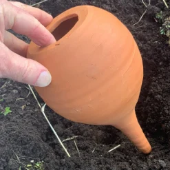 garrett-wade Medium Teardrop-Shaped Terracotta Container Plant Hydrator Outlet