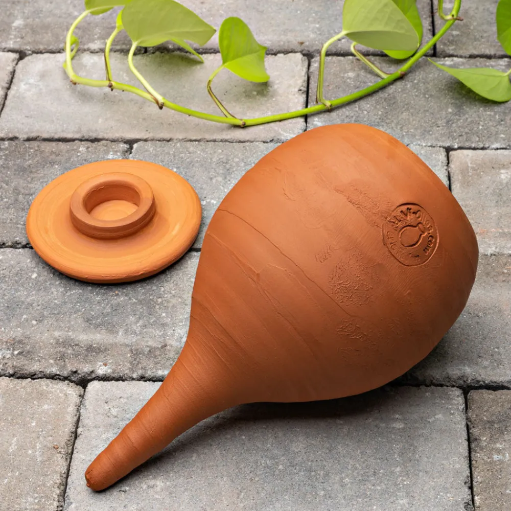 garrett-wade Medium Teardrop-Shaped Terracotta Container Plant Hydrator Outlet