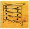 garrett-wade Miniature Hepplewhite Chest Stock #M12 Discount