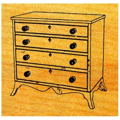 garrett-wade Miniature Hepplewhite Chest Stock #M12 Discount