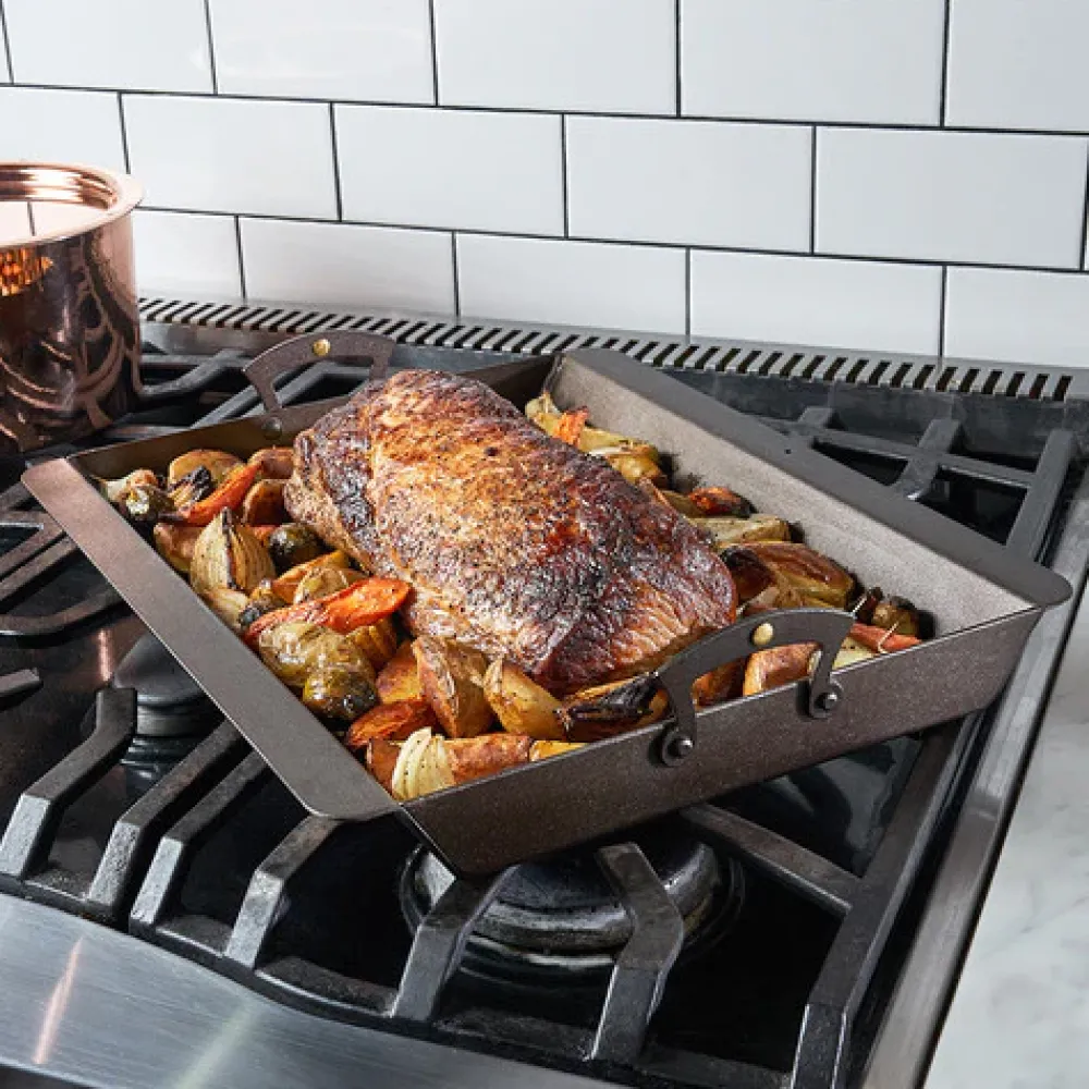 Netherton Black Iron Roasting Pan Outlet