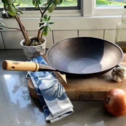 Netherton Long-Handled Spun Iron Wok Sale