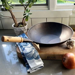 Netherton Long-Handled Spun Iron Wok Sale