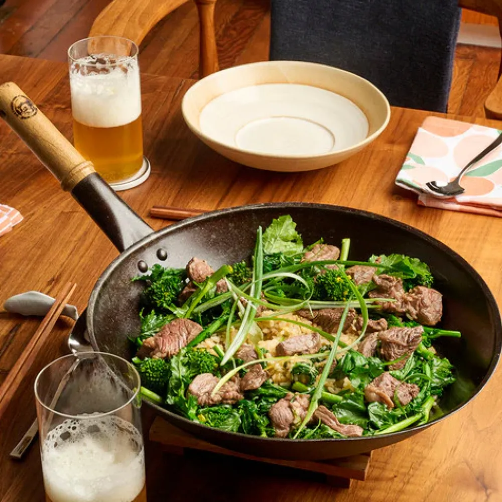 Netherton Long-Handled Spun Iron Wok Sale