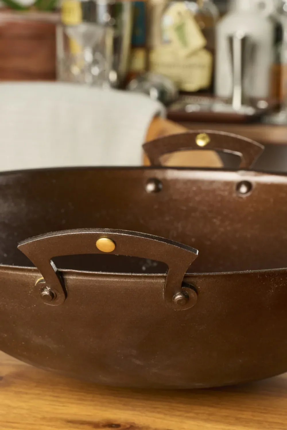 Netherton Prospector-Handled Spun Iron Wok