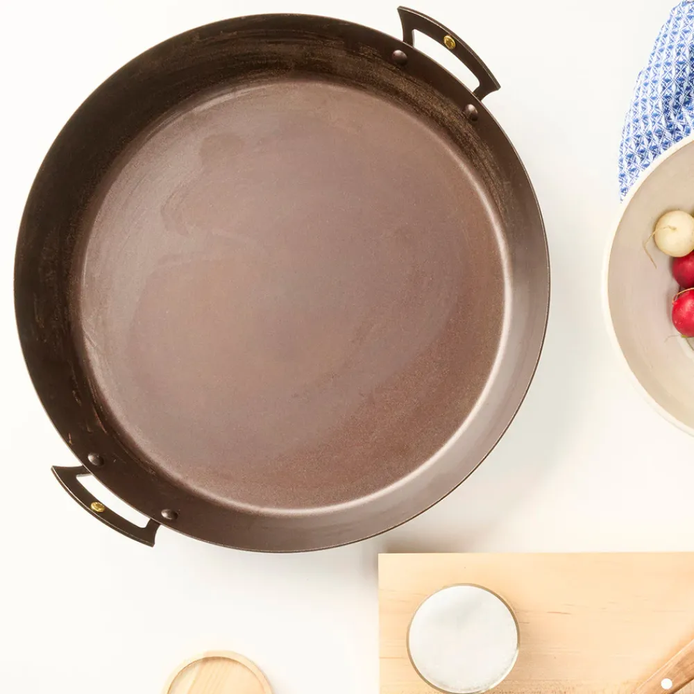 Netherton Spun Iron "Prospector" Cooking Pan Hot