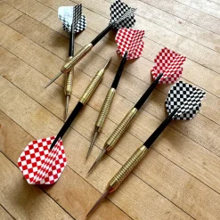 garrett-wade Old-Fashioned Dartboard Set in a Pine Cabinet