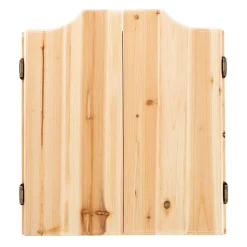 garrett-wade Old-Fashioned Dartboard Set in a Pine Cabinet